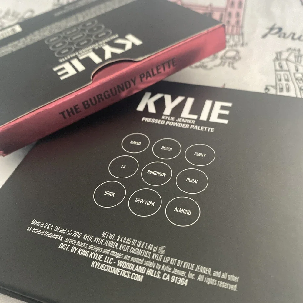 Kylie Jenner The Burgundy Palette Pressed Powder Full Size DISCONTINUED